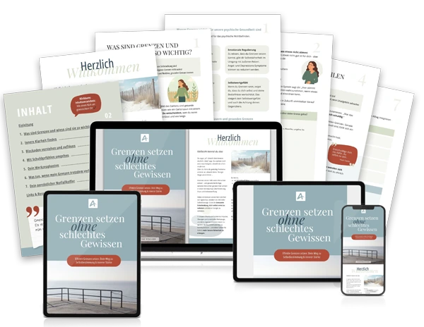 Workbook-Guide Grenzen setzen ohne schlechtes Gewissen - auf unterschiedlichen Geräten - AchtsamArt