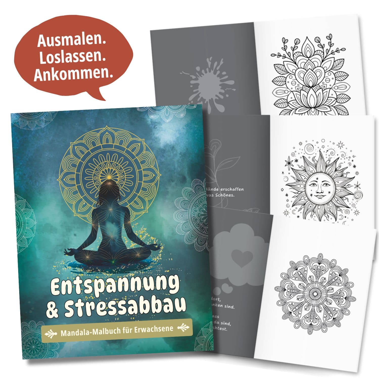 Mandala Malbuch für Erwachsen - Das perfekte Geschenk für Entspannung & Stressabbau